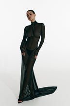 Dress Maxi Mesh black