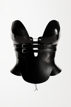 Stylish Black Leather Corset