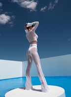 Elegant Mesh Suit Outfit: pants and top