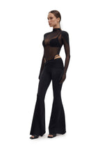 Mesh Bodysuit & Pants Set with Integrated Gloves FATALE