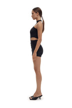 Cut-Out High Neck Mini Dress RAZOR