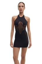 Sheer Panel Mini Dress NYX