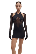 Sheer Mesh Bolero with Glove Sleeves VANTA