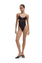 Sheer Corset-Effect Bodysuit ARIA