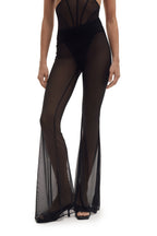 Sheer Mesh Flared Pants VOID