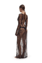 Lace Maxi Dress with Corset Back Lacing SPELL