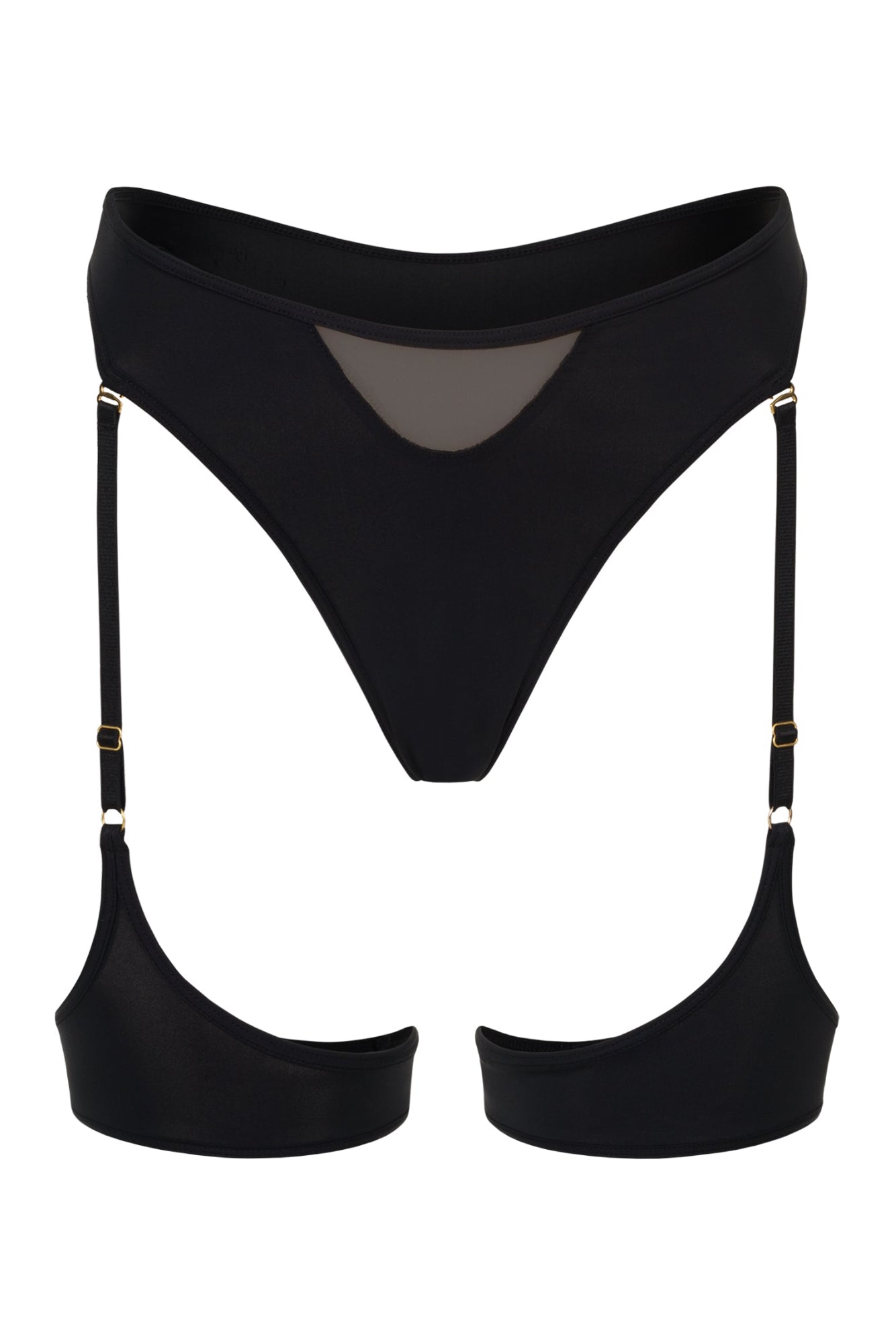 Cutout Panties with Adjustable Straps - SYSTEM