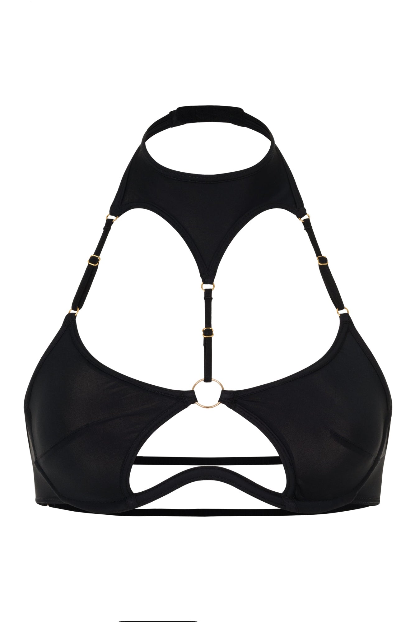 Cutout Bra with Harness Detail - BAT