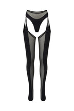 Thong & Stockings with Adjustable Straps - ECLIPSE
