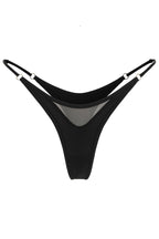 Panties with Sheer Mesh Insert and Adjustable Straps - TELLMI