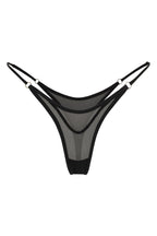 Panties with Layered Sheer Mesh and Adjustable Straps LAE