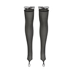 Sheer Stockings with Integrated Straps - TRACE
