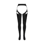 Mesh Stockings with Integrated Garter System - ADELI