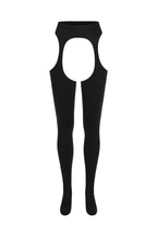 Black High-Waist Cutout Leggings - OPEN LEG