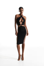 Elegant Black Dress Midi