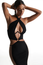 Elegant Black Dress Midi
