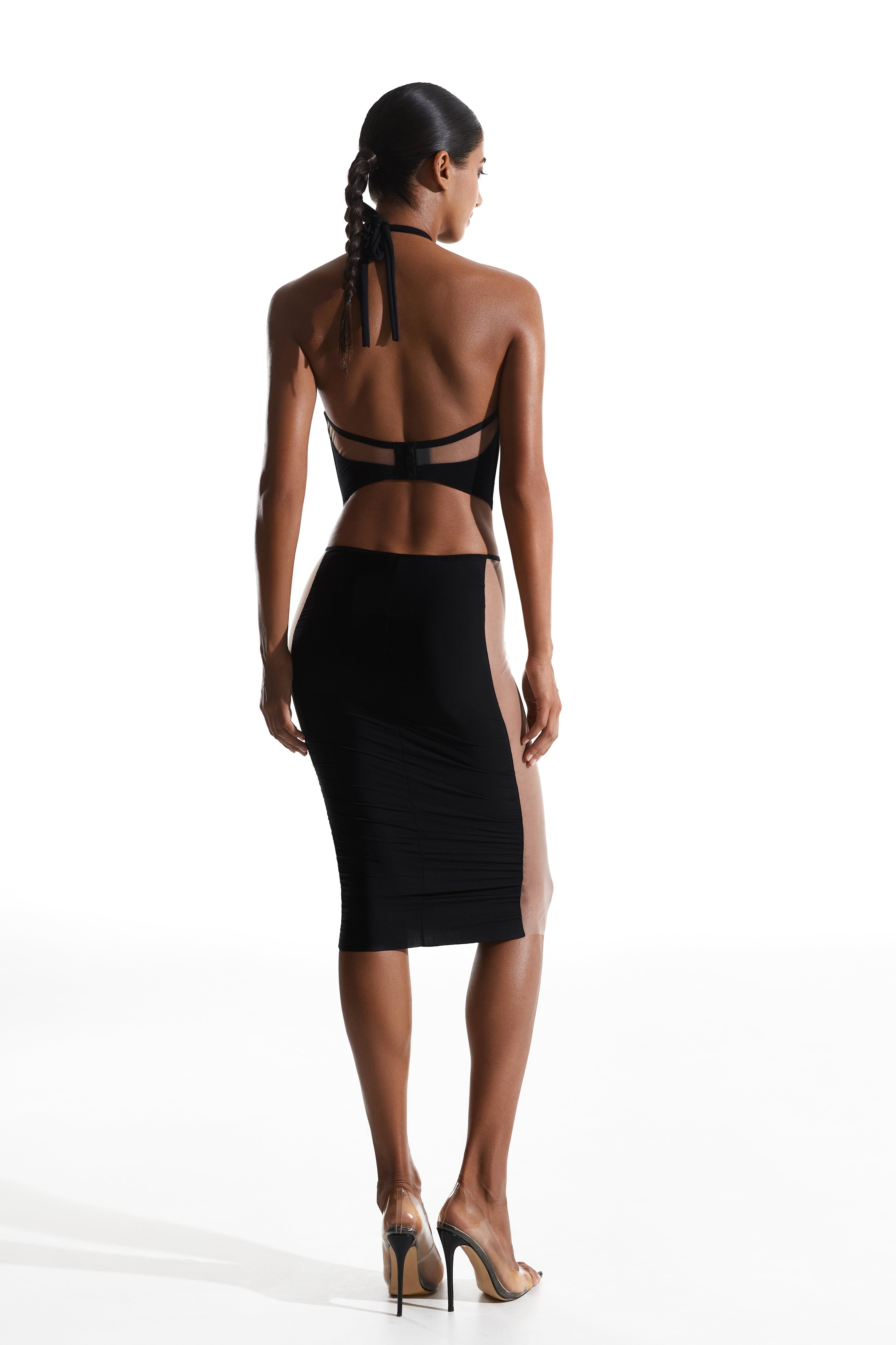 Elegant Black Dress Midi