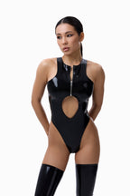 Latex Bodysuit with Front Zipper ZIE