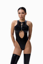 Latex Bodysuit with Front Zipper ZIE