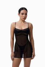 Dress Virre Mini Mesh black