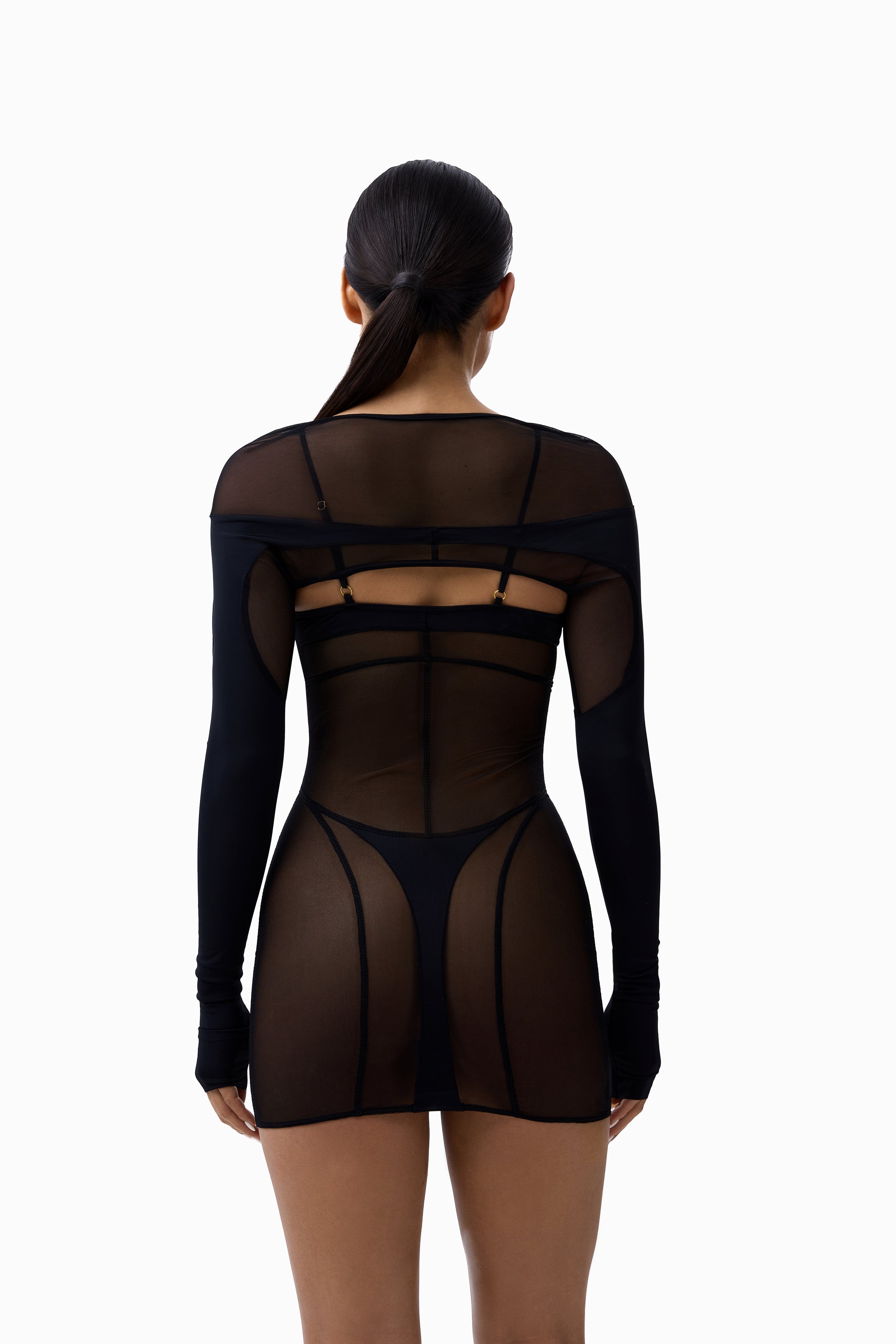 Dress Virre Mini Mesh black