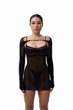 Dress Virre Mini Mesh black