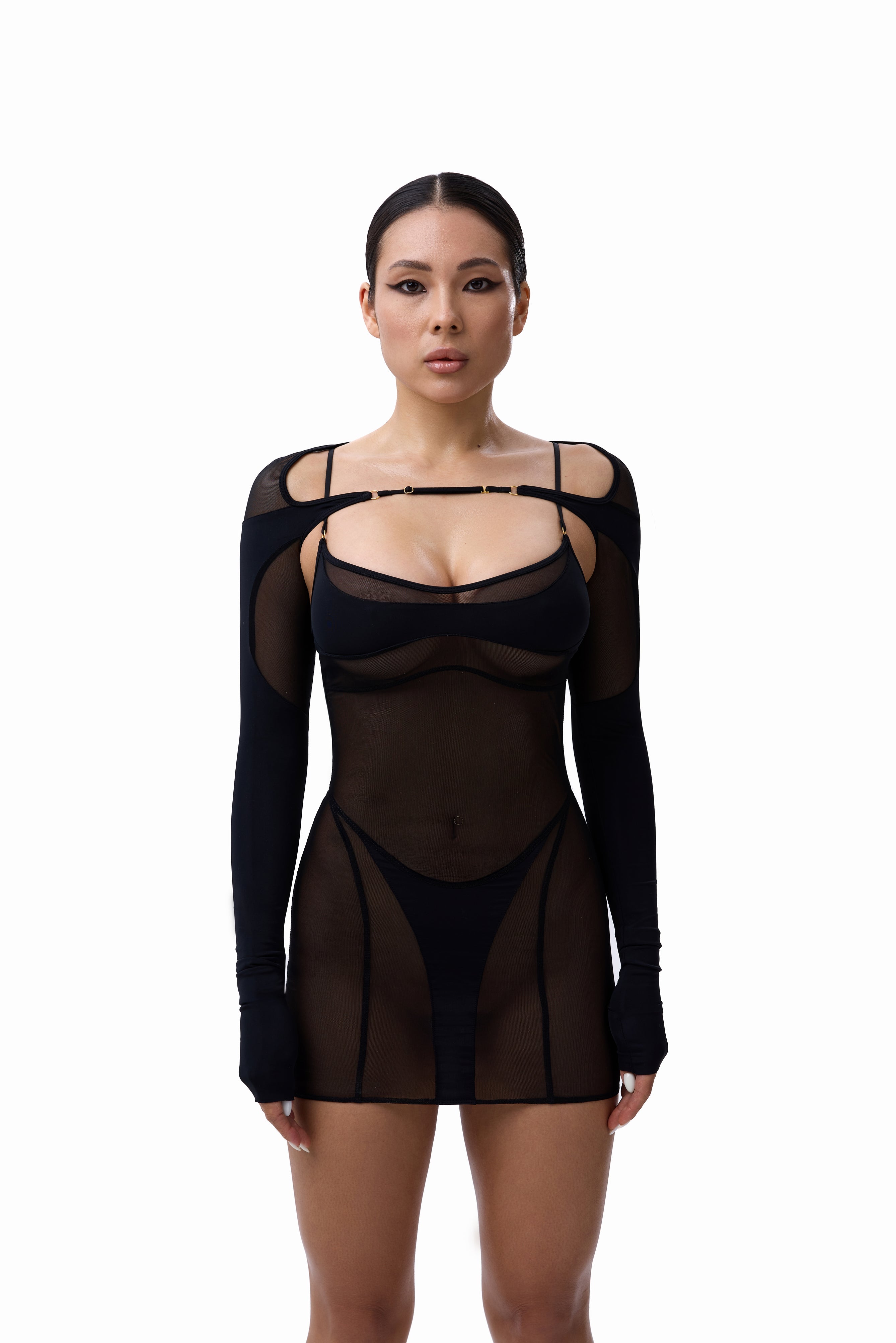Dress Virre Mini Mesh black