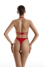 Red Swimsuit with String Thong