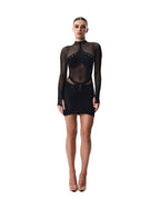 Black Mesh Dress