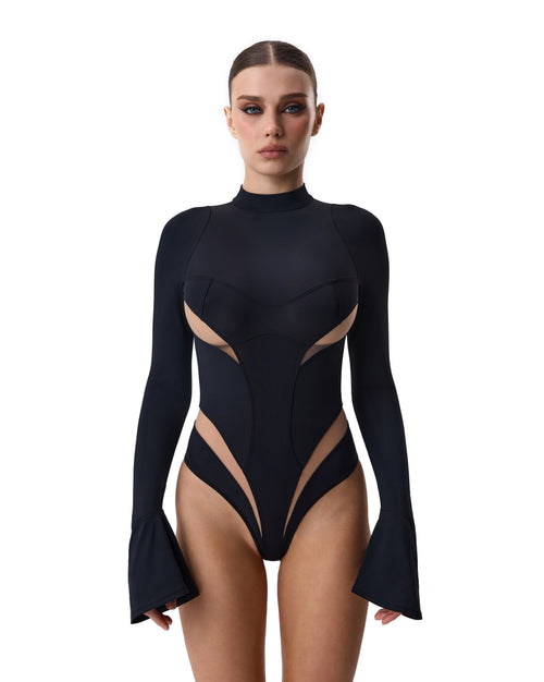 Black Body Microfiber with long sleeves