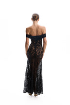 Dress Maxi Lace black "VONNE"
