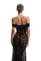 Dress Maxi Lace black "VONNE"