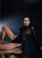 Body Long Sleeve black with crystals