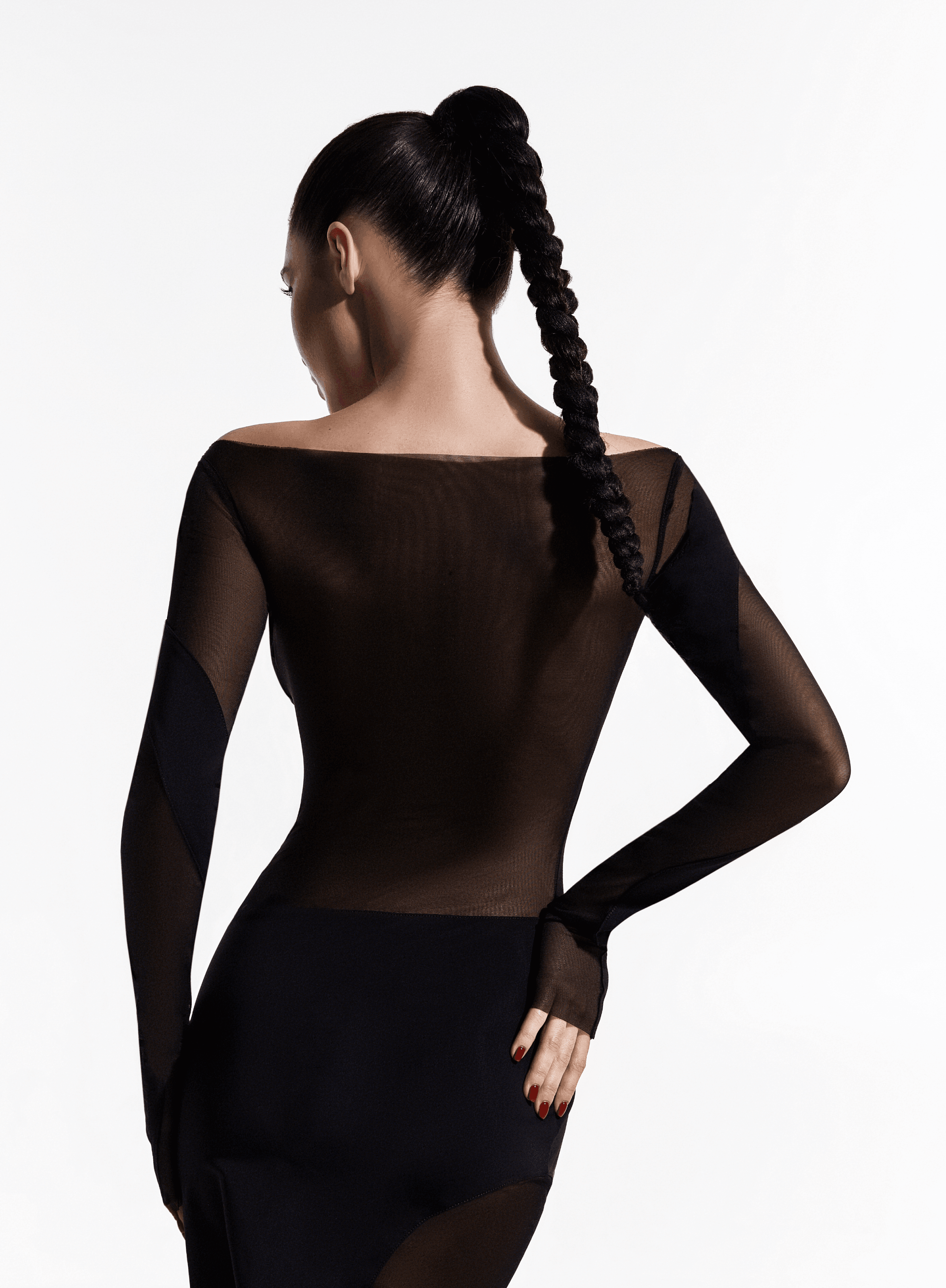 Black Mini Dress with Off-shoulder