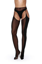 Thong & Stockings with Adjustable Straps - ECLIPSE