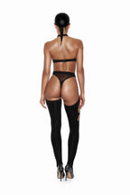 Mesh & Microfiber Halter Bra - ADELI 2.0