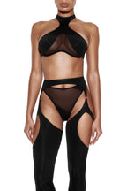 Mesh & Microfiber Bra - ADELI