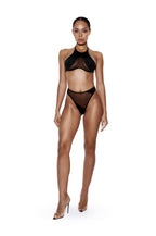 Mesh & Microfiber Halter Bra - ADELI 2.0