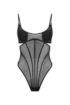 Sheer Corset-Effect Bodysuit ARIA