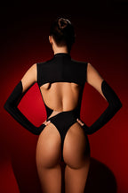 Bodysuit Open Back black