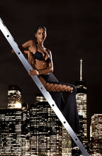 Black Pants with Side Cutouts and Lacing