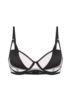 Lingerie Set Silk Mesh black