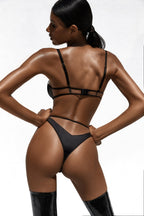 Lingerie Mesh Silk black