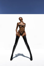 Lingerie Mesh Silk black