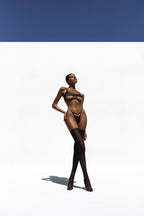 Elegant Italian Mesh and Silk Lingerie Set