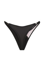 High-Waisted Mesh&Silk black Panties