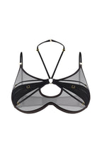 Black Silk Mesh Bra