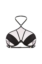 Elegant Semi-Open Black Bra