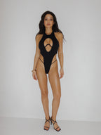 Black Cut-Out One-Piece Swimsuit MIIA
