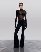 Draped Waist Flared Pants ORION